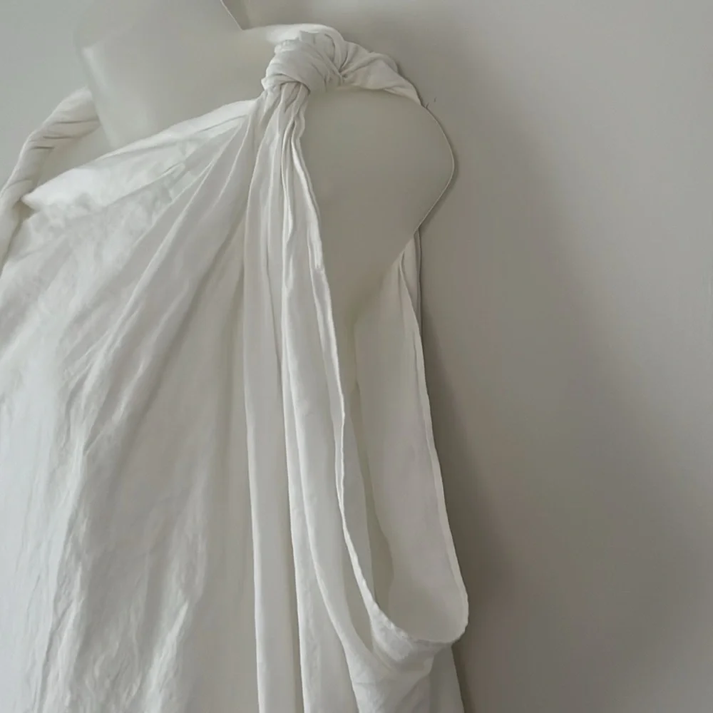 Zara linen blend asymmetrical dress - Picture 4 of 7